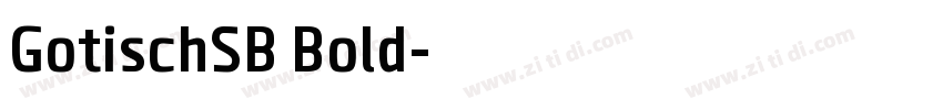 GotischSB Bold字体转换